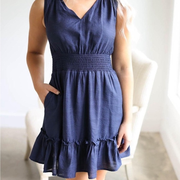 NWT Wishlist Apparel Salem Mini Dress Rust Color Size Large - Picture 4 of 7